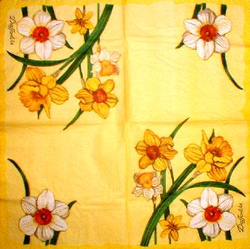 Serviette Daffodils gelb