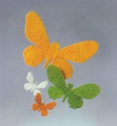 Schmetterling Sisal, orange
