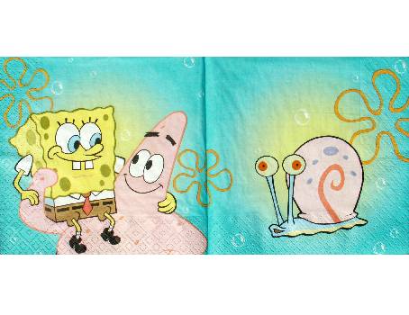 Serviette SpongeBob mit Patrick